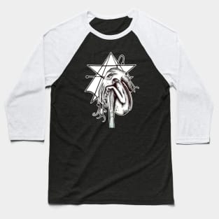 Cthulhu black and white Baseball T-Shirt